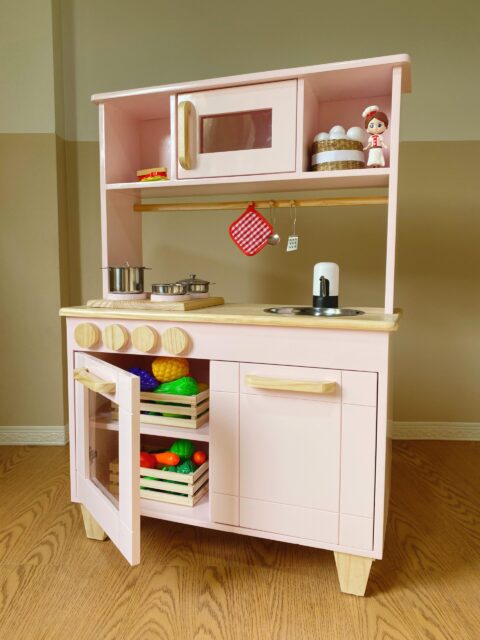 Cocina Montessori Funcional Rosa